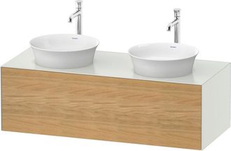 Duravit Tulip Blanco, Mueble De Pared, Ancho 1300 X Fondo 550mm, - Duravit