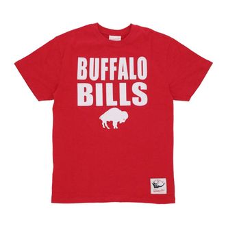 Mitchell & Ness Tops, Heren, Rood, S, Katoen, Buffalo Bills NFL Tee Legendary Slub