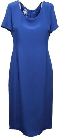 Armani Tuniekjurk - Dames - Casual kleedjes - Blauw - M - Kleedjes