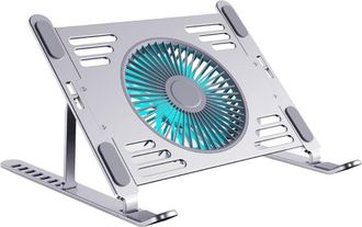 No Brand Base De Refrigeraci&oacute;n Para Port&aacute;til, Aislamiento T&eacute;rmico De Aluminio, Soporte Ajustable Para Port&aacute;til, Ventilador Usb
