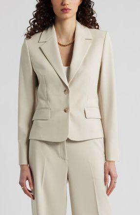 Nordstrom The Hanna Slim Fit Blazer in Beige Oatmeal at Nordstrom, Size Xx-Small