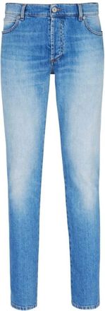 Balmain Blauwe Denim Jack Ah 1Mg 000Dc 99 - Heren - Slim Fit Jeans - Blauw - W31 - Denim - Jeans