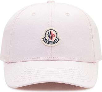 Moncler Gabardine Baseball Cap - Dames - Petten - Roze - ONE Size - Katoen - Accessoires
