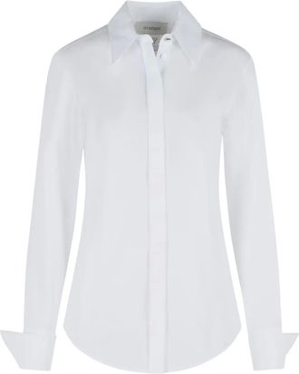 Sportmax blouse met puntige kraag - Wit