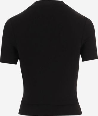 Maison Margiela Womens T-Shirt Stretch Cupro Black T-Shirts & Jerseys