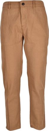 Department Five Tapered Brown Chino Trousers with Clean Silhouette