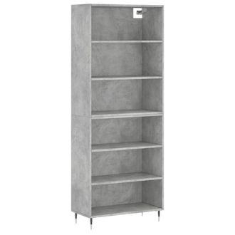 Berkfield Home Highboard Concrete Grey 69.5x32.5x180 cm Engineered Wood
