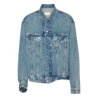 Maison Margiela Taped Denim Jacket - male - Maison Margiela - Denim Jackets - Blue - M - Jackets