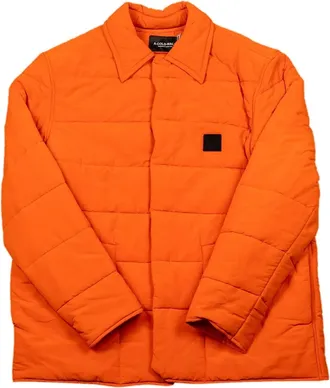 A-Cold-Wall* Woven Quilted Nylon Overshirt Down Jacket Orange ACWMSH051-RICHO