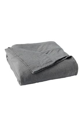 Pact Organic Favorite Tee Jersey Flat Sheet in Medium Grey Heather at Nordstrom, Size Twin X-Long