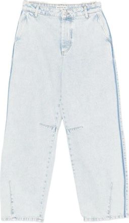Birgitte Herskind Buttoned Wide-Leg Jeans - Dames - Loose Fit Jeans - Blauw - W34 - Katoen - Jeans