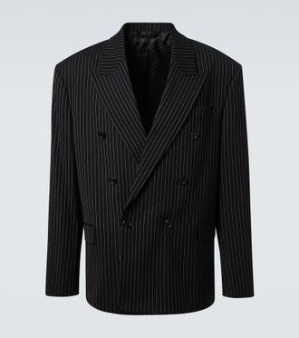 Acne Studios Striped double-breasted blazer