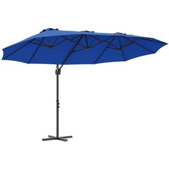 vidaXL Parasol De Jard&iacute;n Tipo Cantilever Azul Celeste Vidaxl
