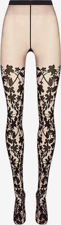 Wolford Gebl&uuml;mte Strumpfhose Graphic Flower
