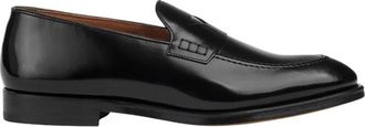 Doucal's Leren Loafers Klassiek Design - Heren - Loafers - Zwart - 40 EU - Leer - Schoenen