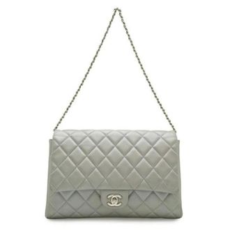 Chanel Pre-owned Shoulder Bags, female, Gray, Size: ONE SIZE Pre-owned Vintage Shoulder Bag