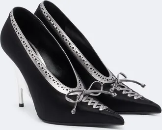 Alexander McQueen Salones Koko de piel y sat&eacute;n