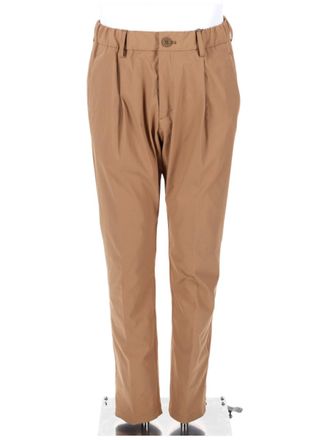 Herno Beige Structured Straight-Leg Pants
