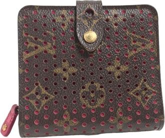 Louis Vuitton Fuchsia Monogram Perforated Wallet (Bi-Fold) (Pre-Owned)