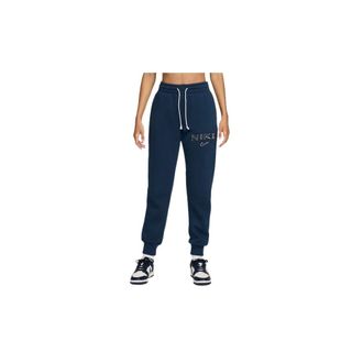 Nike Phoenix Fleece Broeken - Dames - Trainingsbroeken - Blauw - XS - Katoen - Fitness