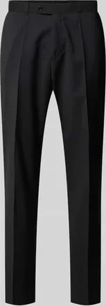 Carl Gross Carl Gross Anzughose mit B&uuml;gelfalten Modell Silvio in Black, Gr&ouml;&szlig;e 48