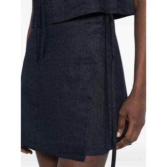 Bondi Born Leiden Wrap Skirt - Navy