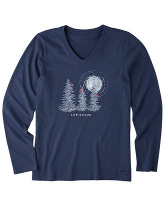 Life is good Long Sleeve V-Neck T-Shirt