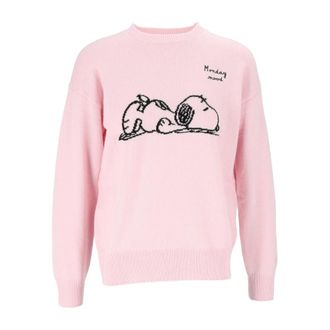 MC2 Saint Barth Trui met ronde hals - Dames - Truien - Roze - Maat: XS