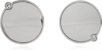 Maison Margiela Mm6 Maison Margiela Round Earrings With Engraved Logo