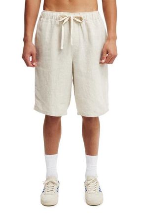 Cotton On Mens Baggy Linen Short in Oatmeal at Nordstrom, Size X-Small
