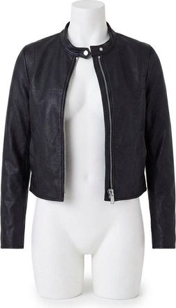 Spanx Leather-Like Moto Jacket In Black