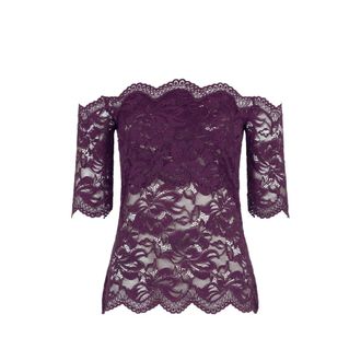 Paco Rabanne Short-sleeve Top In Layered Lace