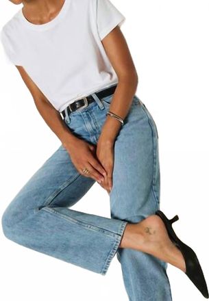 Nation Ltd Womens Goldie Boxy Crew Top In White