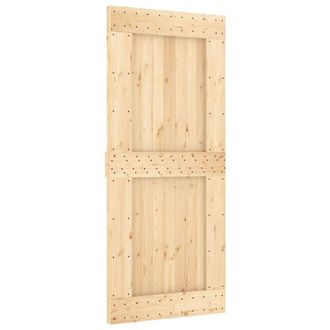 Berkfield Home Door NARVIK 90x210 cm Solid Wood Pine in Light Tan