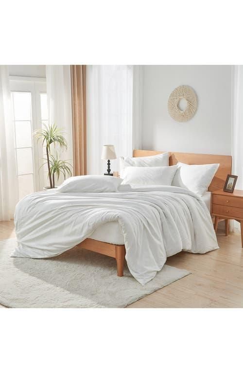 Sijo LuxeSoft Organic Cotton Sateen Duvet Cover in Snow at