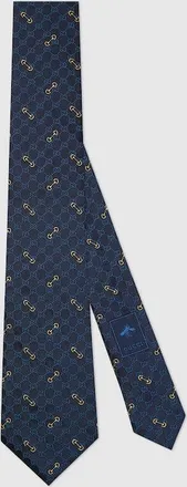 Gucci GG Silk Jacquard Tie, Blue