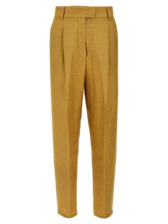 Max Mara Gold Fluorofiber Dress Womens Pants