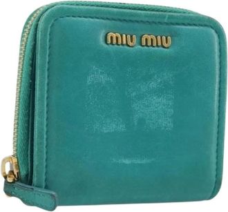 Miu Miu Pre-owned Wallet - - Pre-owned - Donna - Verde - ONE SIZE