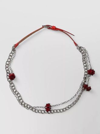 Dolce & Gabbana leather chain belt