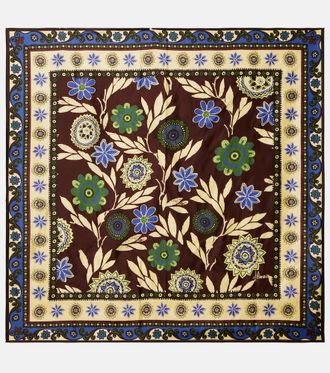 Alemais Al&eacute;mais Floral silk satin scarf