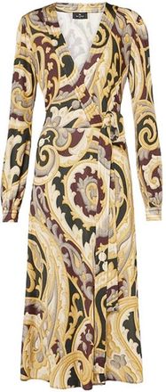 Etro Kimono Dress In Multicolored Fabric