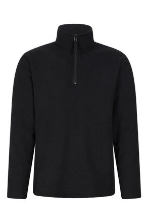 Mountain Warehouse Farland Mens Fleece Lined Half Zip Black XL