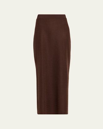 SIMKHAI Nicky Knit Midi Skirt