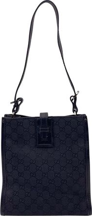 Gucci Black Cotton Shoulder Bag (Authentic Pre-Loved)