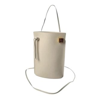 Loewe Pre-owned Shoulder Bag - Dames - Vintage Tas - Wit - ONE Size - Leer - Vintage
