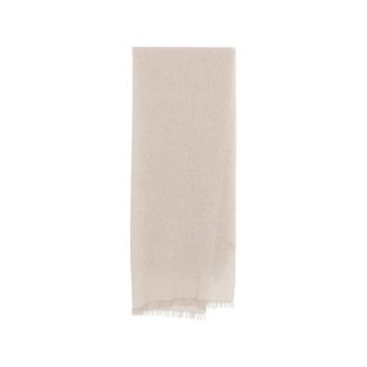 D'Aniello Fringed Metallic Scarf