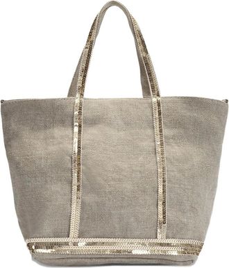 Vanessa Bruno Borsa tote con paillettes - Toni neutri