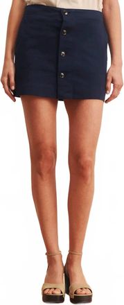 Sanctuary Mila Mini Skirt In Navy Blazer