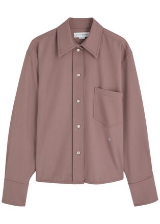 Victoria Beckham Twill Shirt - Mauve - 10 (UK10 / S)