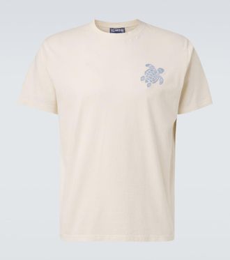 Vilebrequin Embroidered cotton jersey T-shirt
